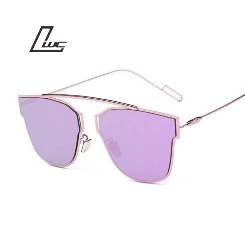 2017 Летние Стильные Светоотражающие металлические оправы роскошные брендовые