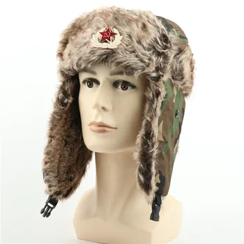 

Winter Dome Cap Climbing Hat Cold Ski Cap Military Tactical Thick Warm Hat Windproof Mask Earmuffs Men Hiking Camping Treking