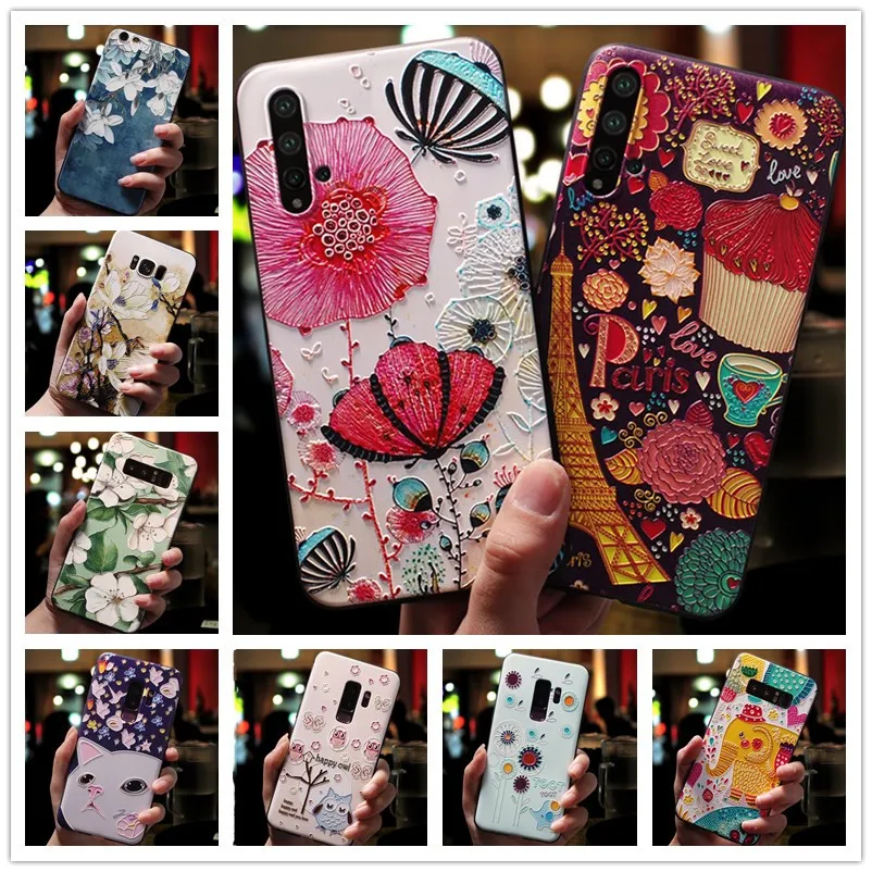 

For HTC U11 Case 5.5'' 3D Flower Emboss Silicone Phone Cases For HTC U11 Cover Soft Fundas For HTCU11 U 11 Phone Shell Black