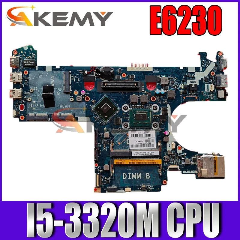 Akemy для Dell Latitude E6230 Материнская плата ноутбука QAM00 LA-7731P CN-0FJ4D9 0FJ4D9 основная I5-3320M