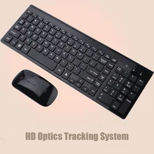 2,4G Беспроводной клавиатура и Мышь Мини мультимедийная клавиатура Мышь Комбинированный набор для Тетрадь ноутбука Mac-Настольный ПК ТВ канцелярские принадлежности
