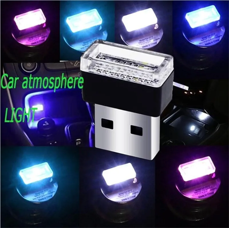 Mini USB LED Car Interior Light Neon Atmosphere Ambient Lamp Plug Auto Products Accessories | Автомобили и мотоциклы