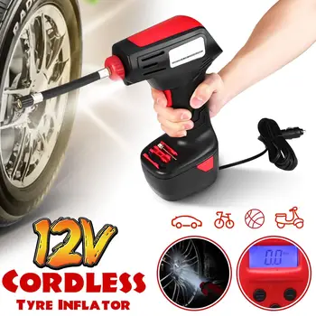 

21V 110PSI Rechargeable Air Pump Tire Inflator Cordless Portable Compressor Digital Car Tyre Pump for Car Bicycle Tires Balls