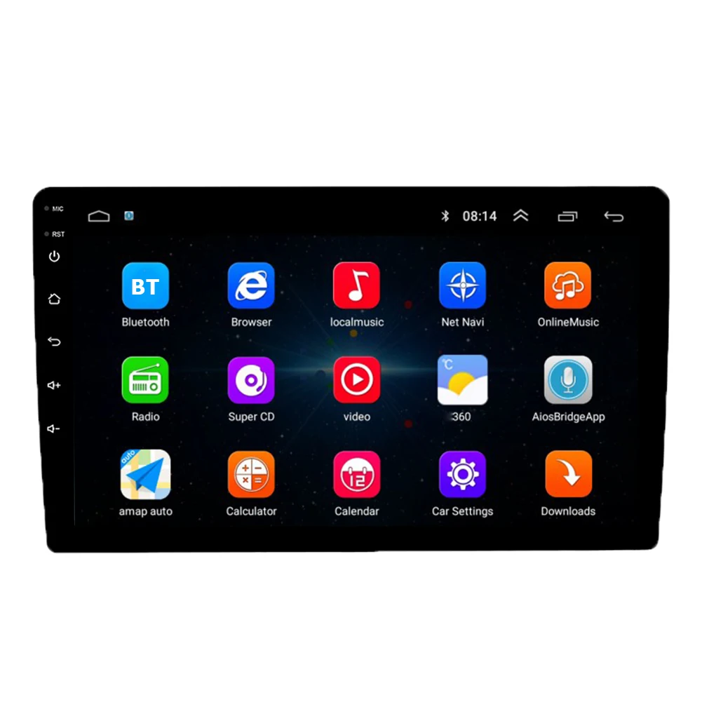 Android 10 Car Monitor Video Player Multimedia Player WiFi Bluetooth GPS Head Unit 1080HD Display Universal Auto Stereo GPS Map