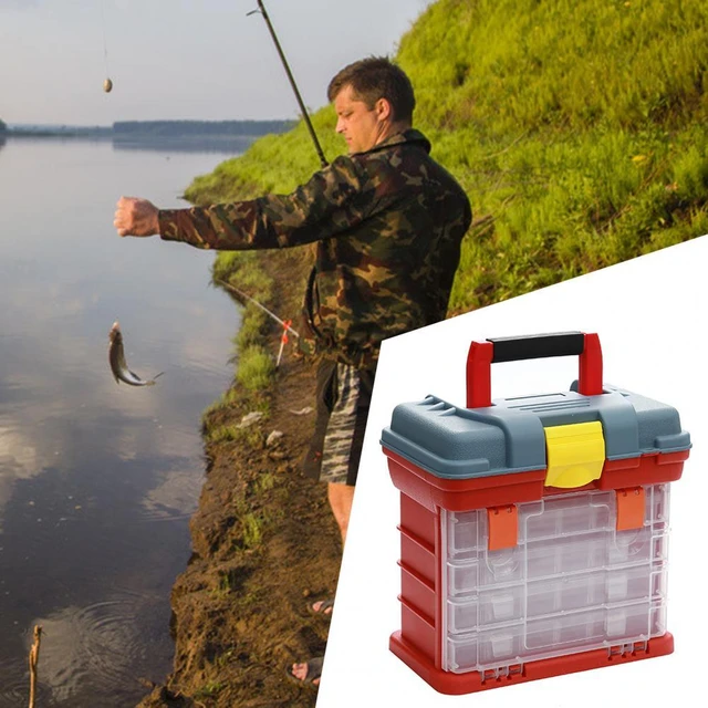 4 Layers Fishing Tackle Box Portable Handheld Large Capacity High