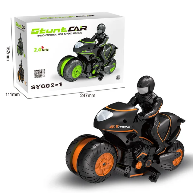 2021 Kids Motorcycle Electric Remote Control RC Car Mini Motorcycle 2.4Ghz Racing Motorbike Boy Toys for Children 4