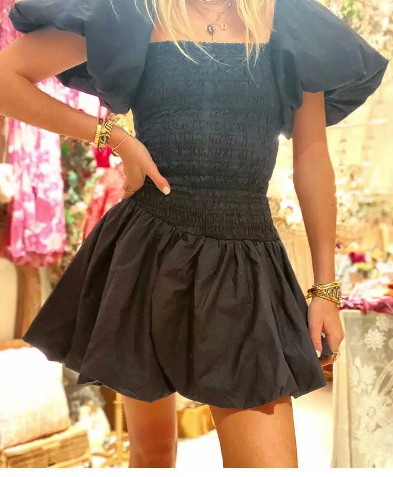 Boho Inspired Little Black Dress For 