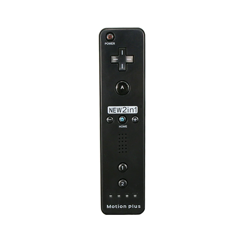 Black 1 Встроенный беспроводной пульт дистанционного управления Motion Plus для Nintendo wii Nunchuck для Nintendo wii Пульт дистанционного управления джойстиком Joypad - Цвет: Black 1