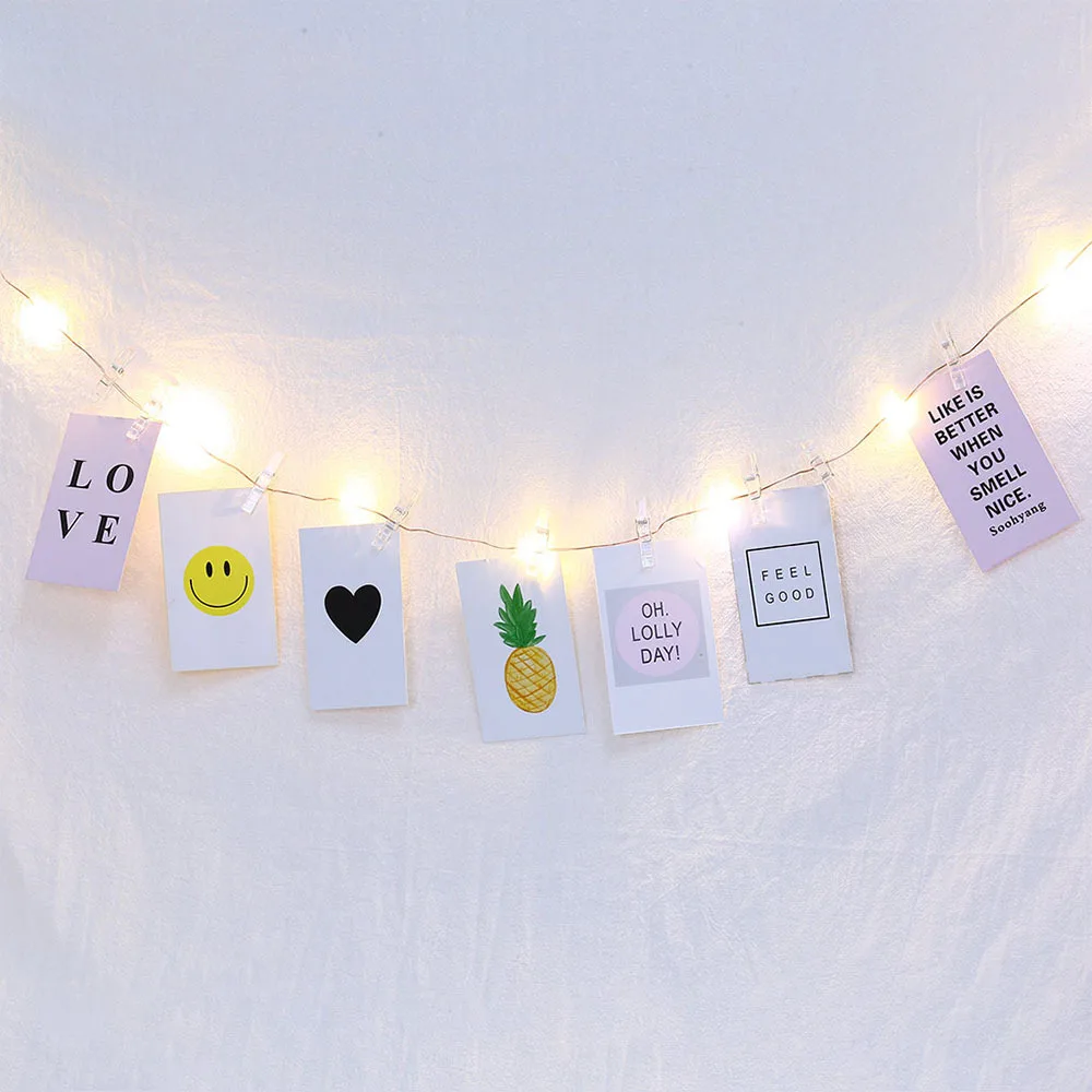 

10m Photo Clip Usb Led String Lights Fairy Lights Outdoor Battery Operated Garland Christmas Decoration Party Wedding Xmas