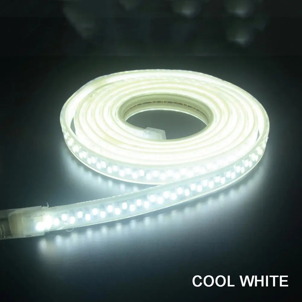 Светодиодный ленточный светильник ing AC 220 В 240 В IP67 водонепроницаемый 5630 5730 SMD 180 светодиодный s/m ленточный светильник 1 м 2 м 3 м 5 м 10 м 15 м 20 м 50 м