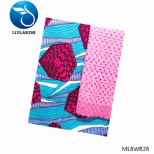 LIULANZHI(3+ 2,5 ярдов) Хлопок африканская ткань оптом мульти воск хлопок ткань+ удар хлопок кружево ткань ML8WR01-ML8WR29