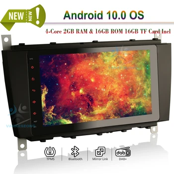 

8" DSP CARPLAY BLUETOOTH ANDROID 10.0 SATNAV TOUCHSCREEN AUTORADIO DAB+ CarPlay GPS 4G Radio for Mercedes Benz C-Class W203 W209