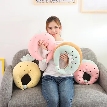 

Cartoon Fruit U-neck Pillow Super Soft Big Seat Cushion Comfortable Plush Toy Banana Boyfriend Pillow Travel Airplane Pillows