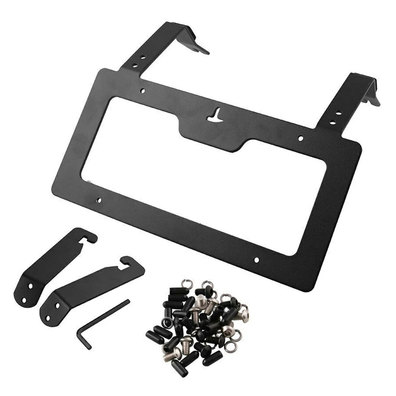 

Front License Plate Bracket Mount Holder Kit Fit for Tesla Black