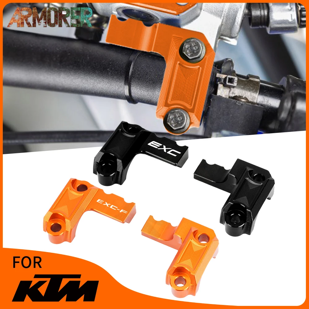 

Motorcycle Accessories For KTM 250 300 350 400 450 500 EXC EXC-F EXCF EXC F Brake Clutch Master Cylinder Bar Clamp Cover- 2022