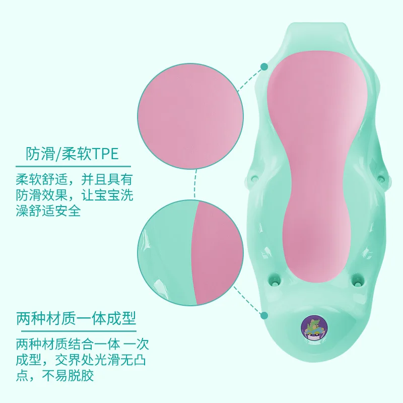 

Infants Wash Useful Product Seat Cushion Stool Hanger for Kids Baby Bath Basin Anti-slip Box Soft Silcone Bath Sponge Bath Basin