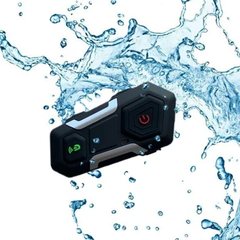 

New Waterproof Motorcycle Intercom Helmet Headset Helmet Speaker Interphone Moto Headset Wireless Intercomunicador 1200M T10S