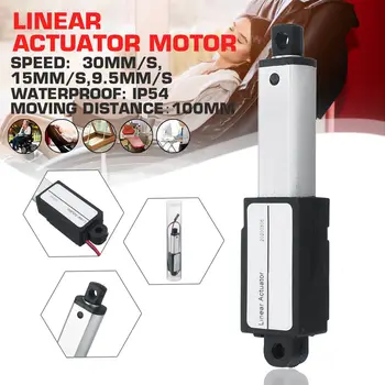 

5000N 100mm Stroke Micro Linear Actuators Linear Actuator Aluminum Alloy DC 12V Electric Mini Linear Motor 30mm/s 15mm/s 9.5mm/