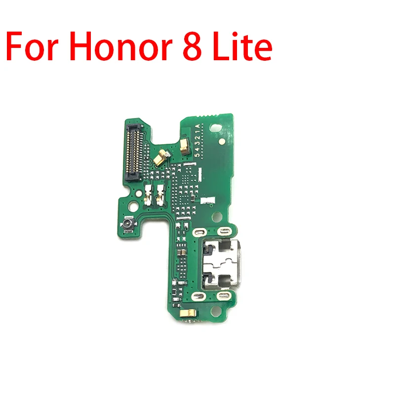 2 шт./лот USB Micro плата с зарядным портом и гибким кабелем для huawei Honor 20 Pro 5A 5X10 9X 8X Max играть 8C 8 9 lite 9S - Цвет: Honor 8 Lite