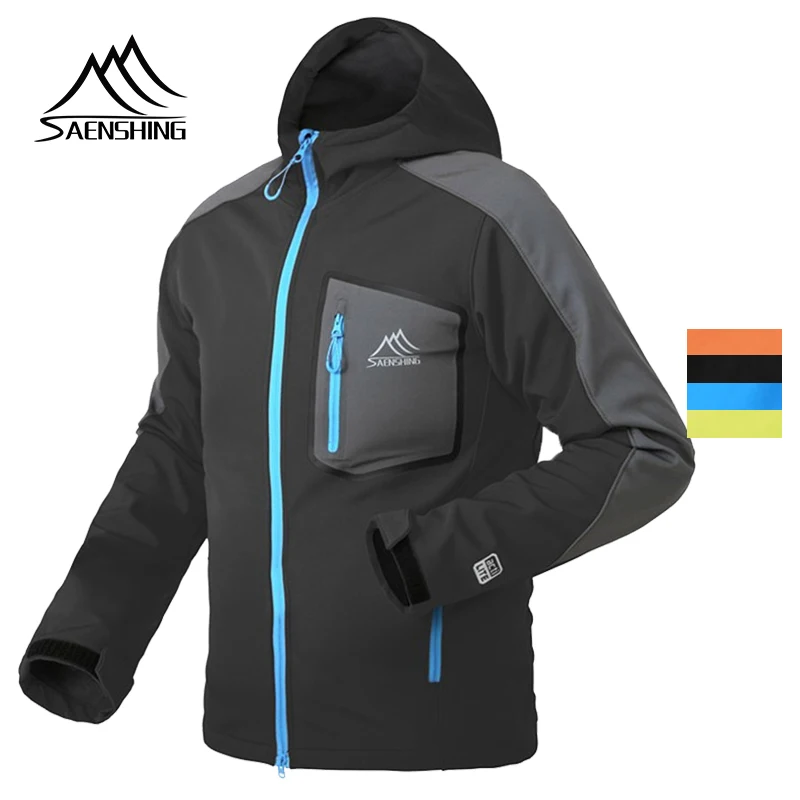 

SAENSHING fleece jacket Softshell Waterproof Windproof hiking Jacket Warm Fleece Clothing Rain Jackets mountaining men coat