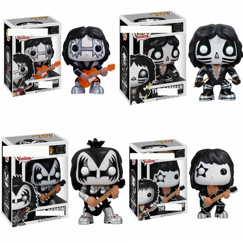 Funko POP KISS Guitarist Bass Drummer 