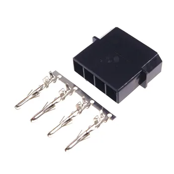 

50 Sets 5.08mm 4 Pin D Shape Plug Housing Female + male Crimp Wire Terminal Pins for 8981 IDE 4 Pin D ATX / EPS Power Connector