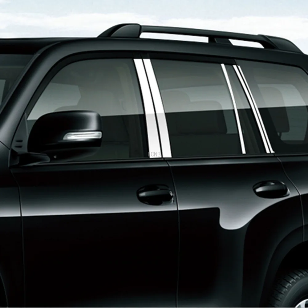 Автомобильная оконная Накладка для Toyota Land Cruiser Prado 120 150 2003 2004 2005 2006-2009 2010 2011 2012 2013