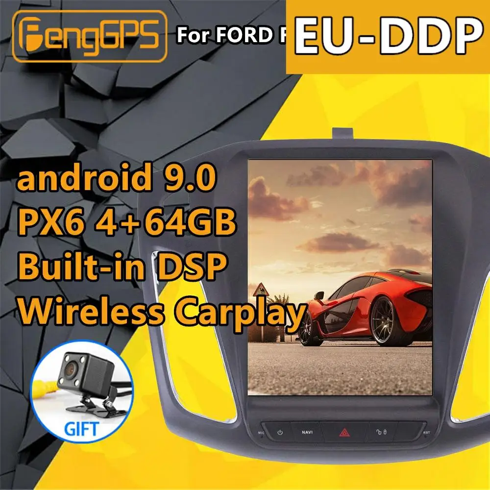 Per Ford Focus 3 Mk 3 Android Radio 2012 - 2018 Car Multimedia Player Stereo Px6 Audio Autoradio Gps Navi Head Unit Touch Screen