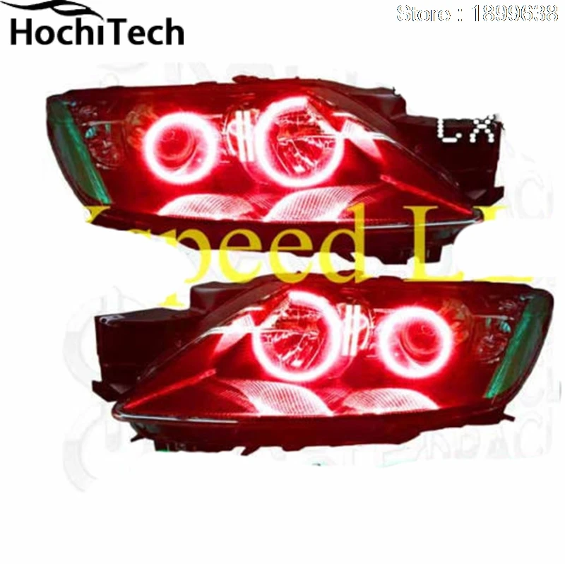 Для Mazda CX-7 cx 7 2006-2012 RGB светодиодный кольца Фар halo angel demon eyes с пультом дистанционного управления