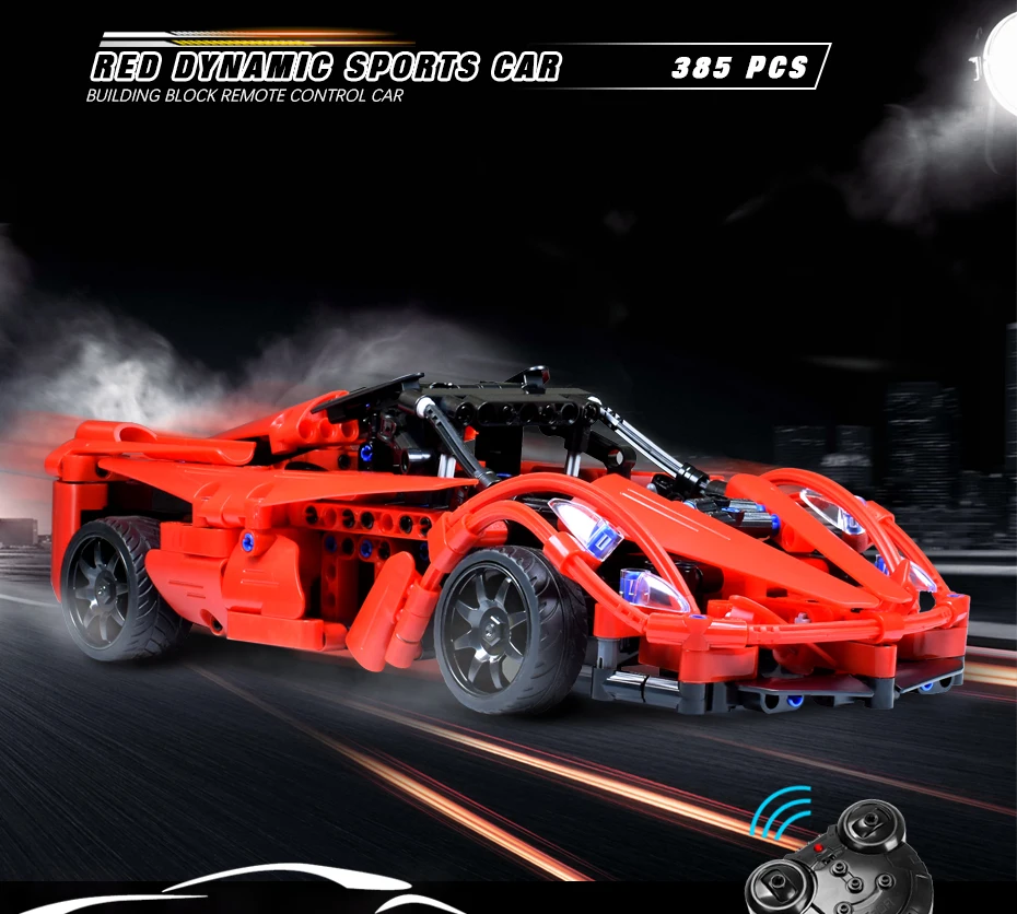 Новейшая Классическая Строительная игрушка серии Technic блоки гоночный Радиоуправляемый автомобиль модель строительные блоки Наборы кубиков дистанционное управление спортивные Машинки Игрушки
