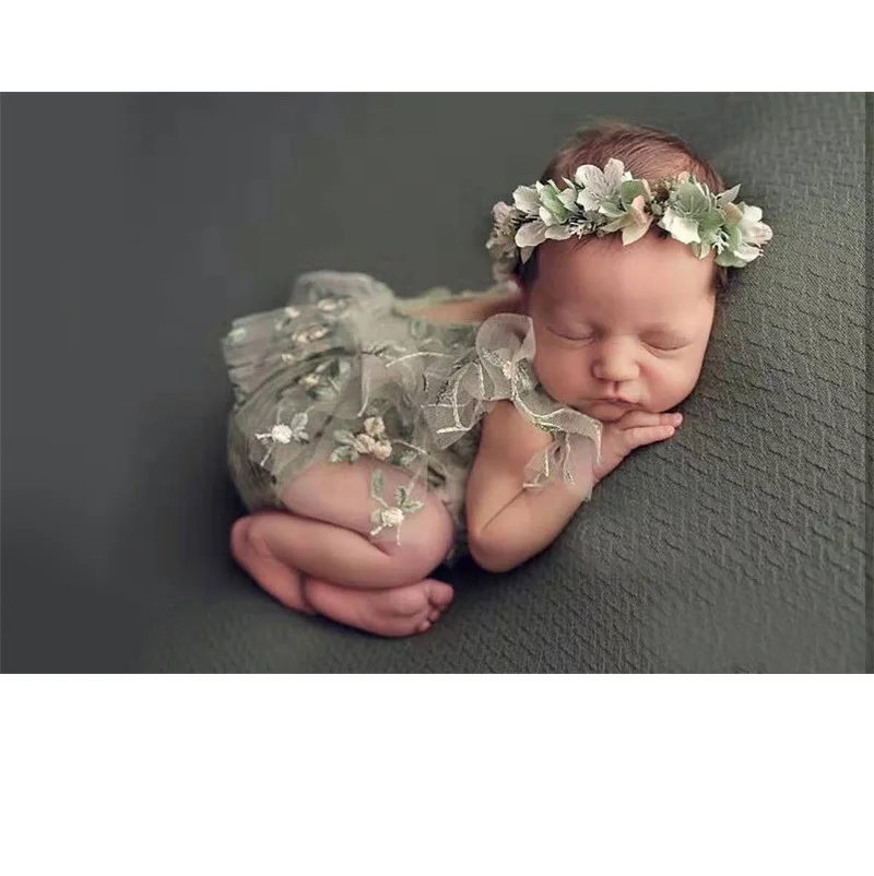 Newborn Photography Props Hat Baby Lace Romper Bodysuits Outfit Photography Girl Dress Photo Shoot Costume newborn photography props clothes infant baby boy girl romper photo shoot gentleman outfit fotoshooting costume baby shower gift