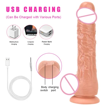 Heated Wireless Vibrators Dildos Sex Toys for Women Female Masturbation Couple Tools Anal Massager Butt Plug Erotic Machine Shop 3