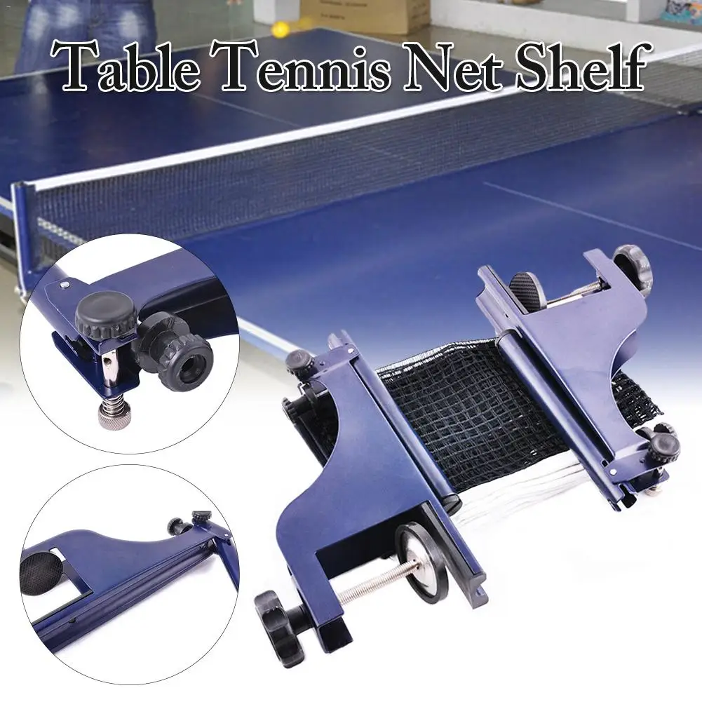  Professional Collapsible Table Tennis Net Set Clip Grip Mesh Portable Ping Pong Table Net Rack Ping