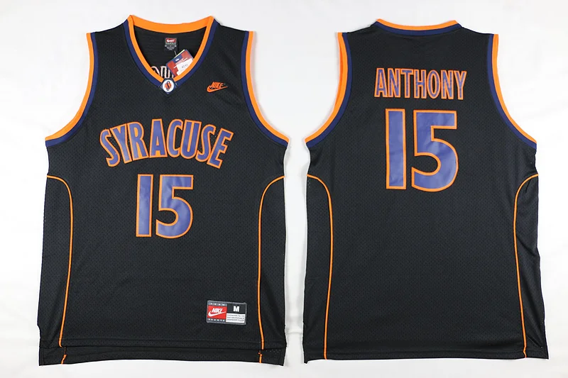 Новое поступление, Syracuse Orange, высокое качество, Carmelo Anthony, Tyler Ennis, c. J. Ярмарка Джерси - Цвет: Черный