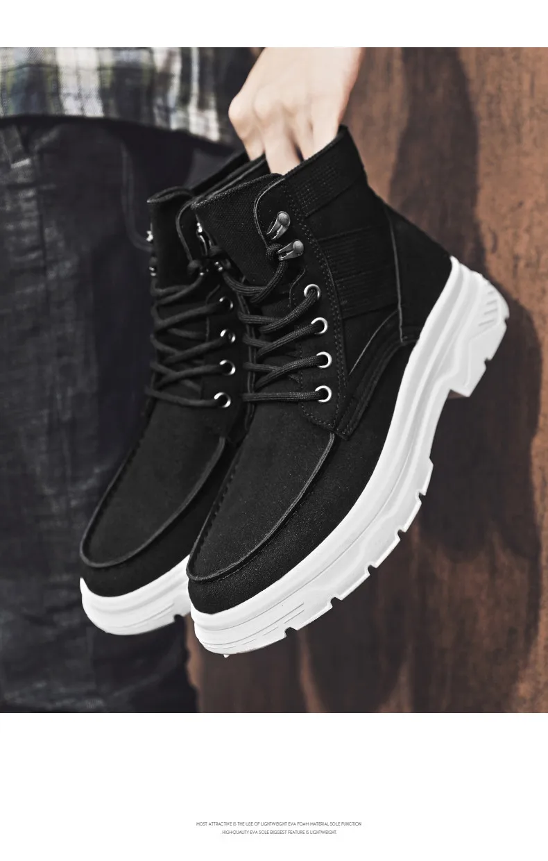 Классические стильные модные кроссовки; Chaussures Hommes; Повседневная обувь для мужчин; zapatos hombre; Мужская обувь; высокие хлопковые ботинки martin
