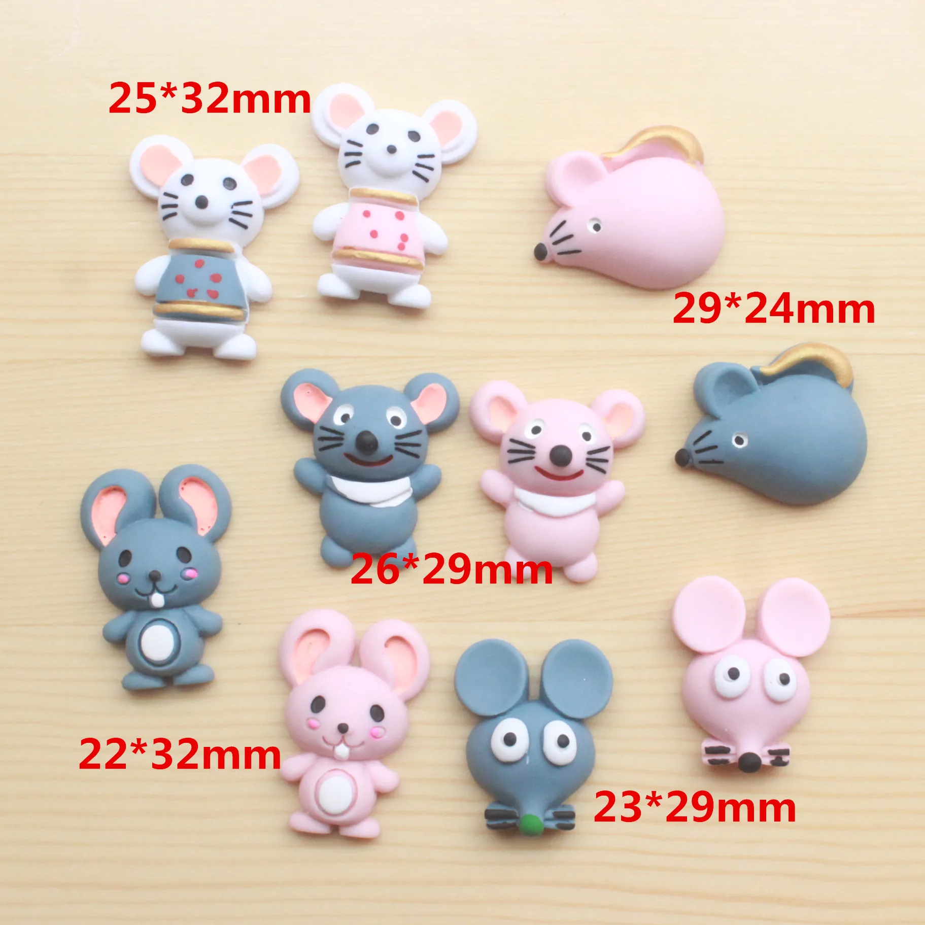 10pcs/lot kawaii flatback resin cartoon mouse new arrival cabochons accessories | Дом и сад