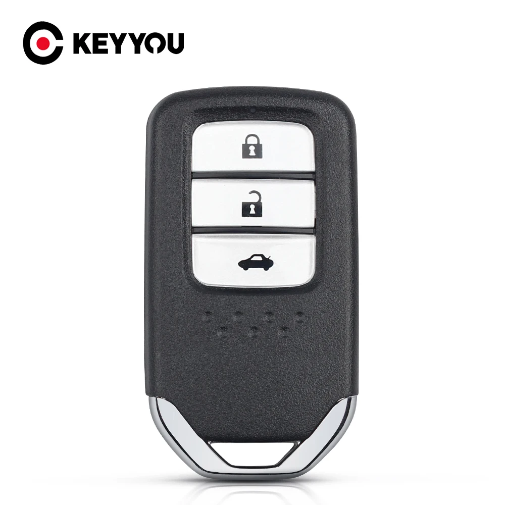 KEYYOU 10 шт. чехол для дистанционного ключа HON66 Honda Jazz CRV Pilot Accord Civic Fit свободный HRV 2014