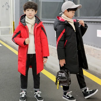 

Winter Thicken Windproof Warm Coat for Boys Children Outerwear Kids Clothes Boys Jackets Plus Thick for 3-14 Years Teenager