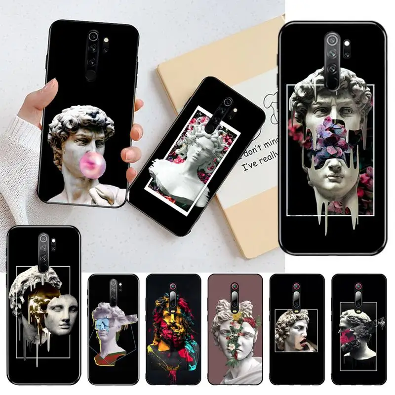 Luxury Statue Abstract Art David Medusa Phone Case for Redmi 9A 8A 7 6 6A Note 9 8 8T Pro Max K20 K30 | Мобильные телефоны и