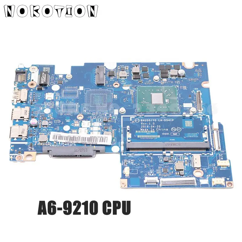 90% OFF  NOKOTION 5B20J76068 BAUS0 Y0 LA-D541P Mainboard For Lenovo Yoga 510-14AST 500-14ACZ laptop motherbo