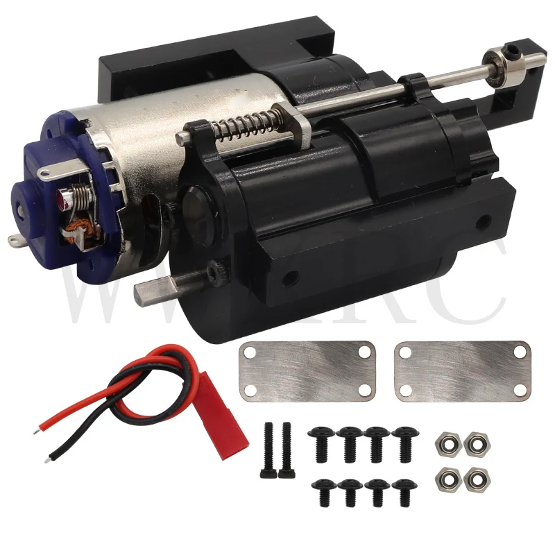 Three-Generation Full Metal 2-Speed Gearbox With Servo – For WPL B1, C24, D90, MN Series 1/12 RC Cars