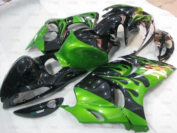 

Full Body Kits for HAYABUSA 10 11 for Suzuki GSXR1300 Full Body Kits 10 11 GSX R1300 Fairings 2008 - 2014 Black Green Frame