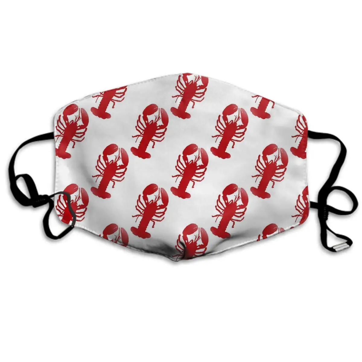 

Comfortable Two Layer Dust Mask, Soft Lobster Red Face Mask Cover Mouth for Adults and Teens