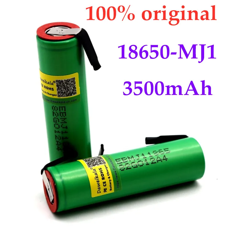 10 30 шт. 100% оригинальный INR 18650 MJ1 3500 мАч А зарядка li iony аккумулятор C Lula de батареи + DIY