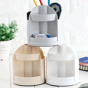 

Multi-function 7 Grids Desktop Pencil Pen Holder 360 Degree Rotating Cosmetic Brush