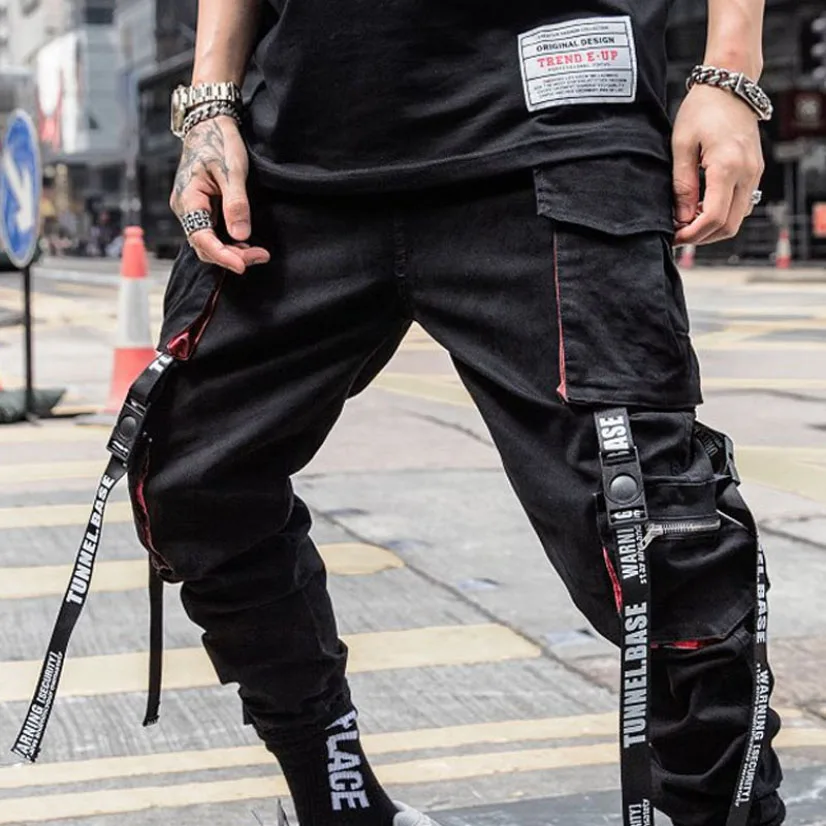 New Cargo Pants for Men Hip Hop Streetwear Men's Trousers Overalls Summer Joggers Male Black Fashion Harem Pants Men's Clothes stone island cargo pants