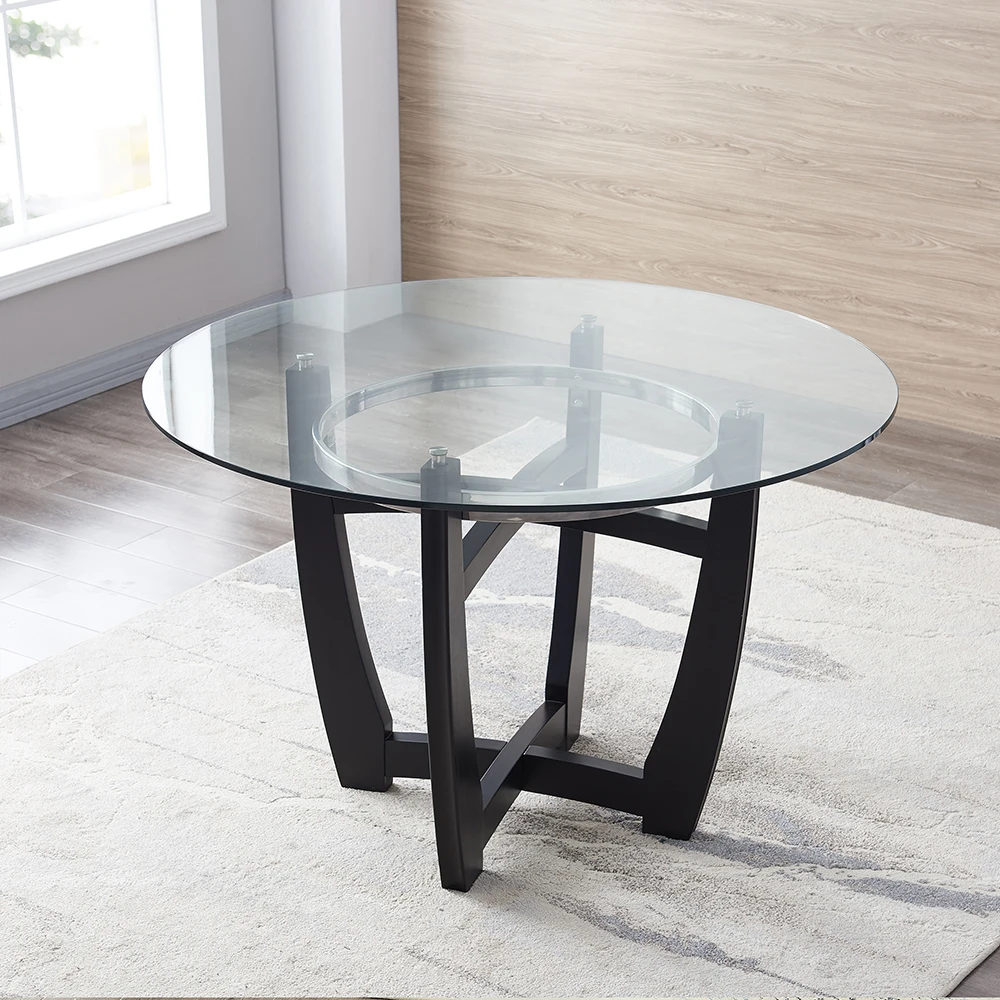 Creative Round Table Tempered Glass Table Modern Home Room Round Removable Table 48 Inch Round Glass Top Dining Table Dining Tables Aliexpress