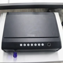 

PINEWORLD Fingerprint Gun Safes Box Fingerprint Safe Sensor Box Security Keybox Strongbox for Guns Valuables Jewelry Cash