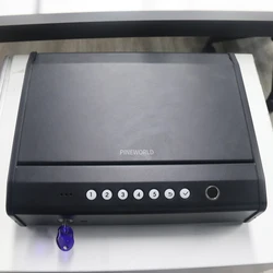 PINEWORLD Fingerprint Gun Safes Box Fingerprint Safe Sensor Box Security Keybox Strongbox for Guns Valuables Jewelry Cash