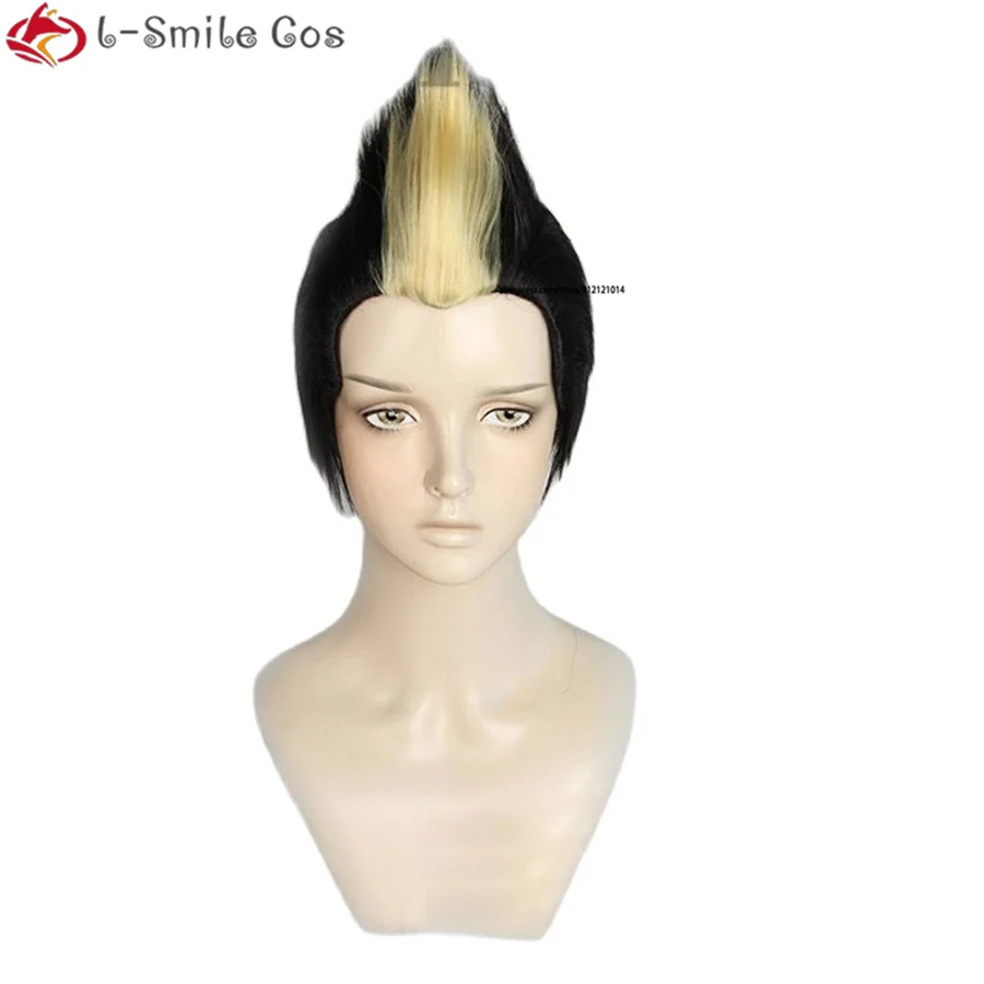 naruto outfits Anime Tokyo Revengers Cosplay Wig Hanma Shuji Golden Black Heat Resistant Synthetic Hair Wigs + Free Wig Cap sexy nun costume